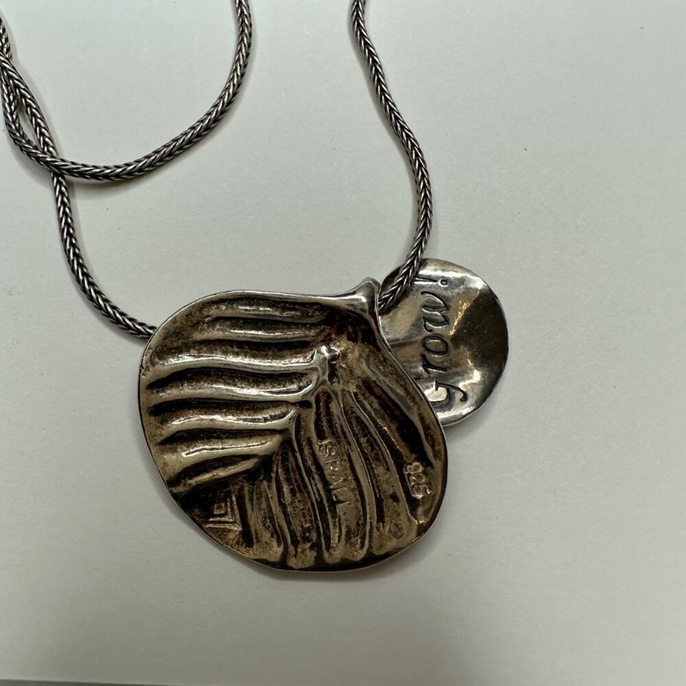 Silpada Sterling 925 Silver Ginkgo Leaf Pendant Grow Necklace N2073 17" 9 grams - Picture 3 of 7